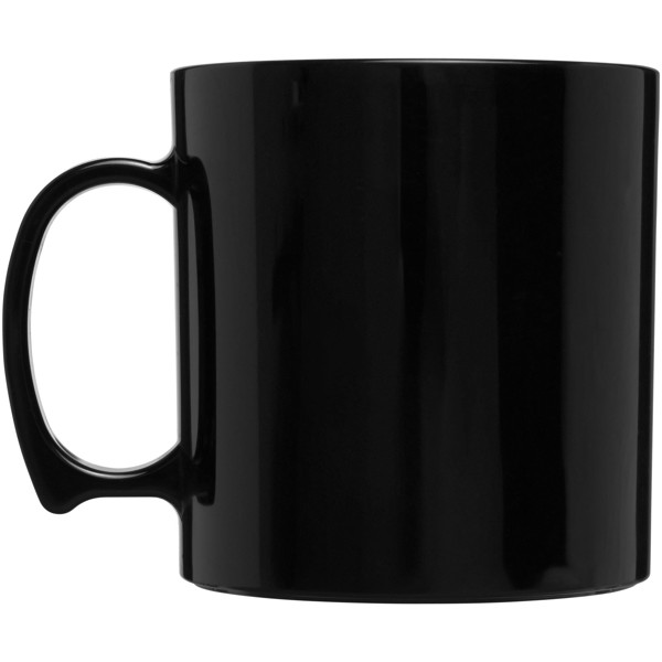 Standard 300 ml plastic mug - Black