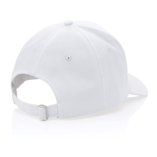 Impact 5panel 280gr Recycled cotton cap with AWARE™ tracer - White