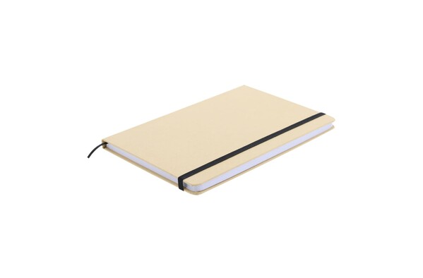 Cardboard notebook round corners A6 - Brown