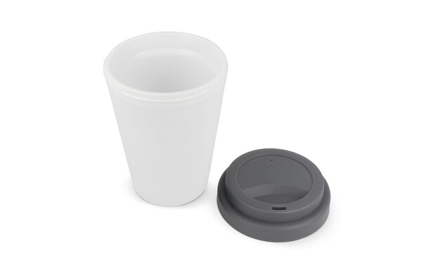 RPP Kaffekop Hvid krop 250ml - Hvid / Grå