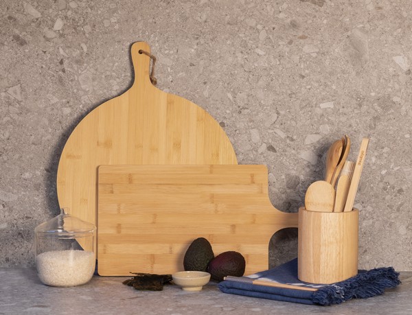 Ukiyo bamboo round serving board