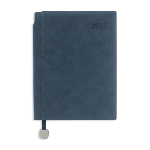 Agenda Diária A5 Bali, Nubuck - Cinza Escuro