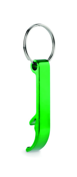 Recycled aluminium key ring Ovikey - Green