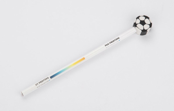 PENCIL with eraser FUNNI MIX - Frog - white