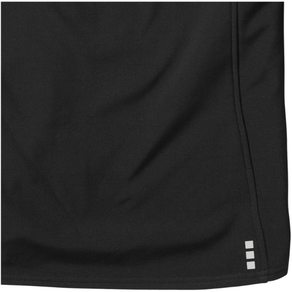 Langley men's softshell jacket - Solid black / XS