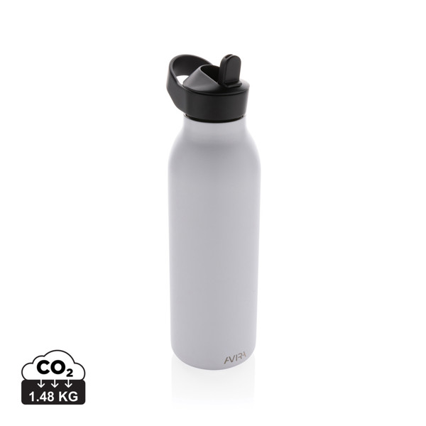 Avira Ara RCS Re-steel fliptop water bottle 500ml - White