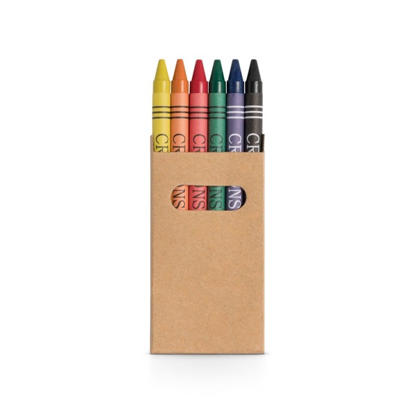 EAGLE. Boîte avec 6 crayons de cire