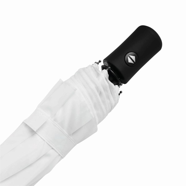 Plopp žepni dežnik, avtomatsko odpiranje-zapiranje, 97 cm - Bela