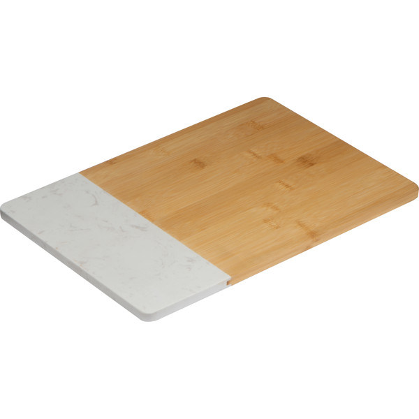 Bamboo and marble cutting board JESUS - White