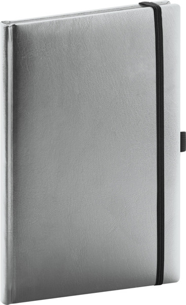 Notique Notes Balacron, Stříbrný, Linkovaný, 15 x 21 cm