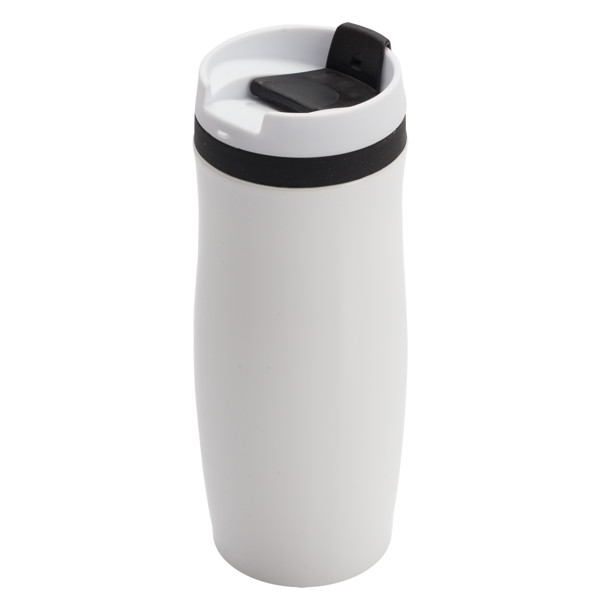 390 ml Viki thermal mug - Black / White