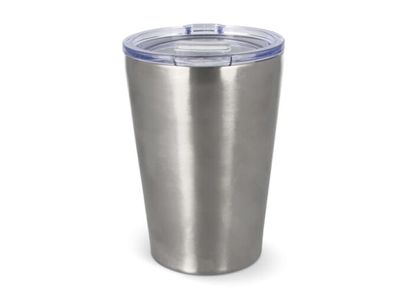 Murray ceramic thermo mug, 300ml, recycled steel - Silver