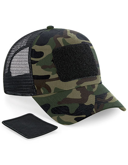 Removable Patch Snapback Trucker - Jungle Camo / One Size