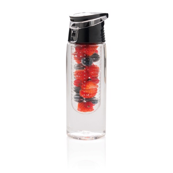XD Collection infuser bottle, 700 ml, tritan - Transparent / Grey