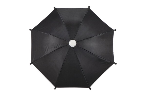 Parapluie pour téléphone avec support à ventouse - Noir