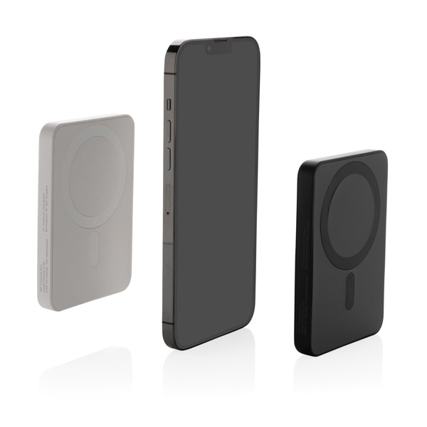 Powerbank magnétique 5000mAh en plastique RCS Magnetix - Noir