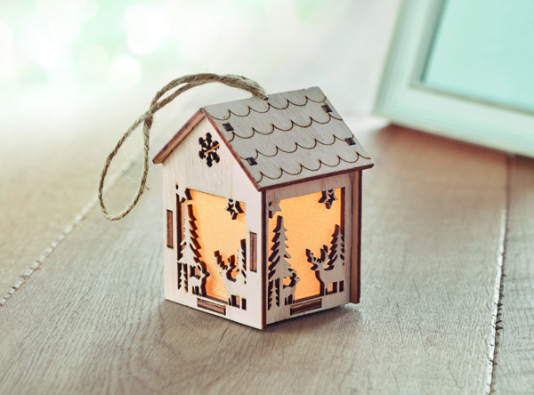 MDF house with light Ponia