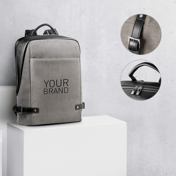 PS - DIVERGENT BACKPACK II. Backpack for laptop up to 15'6'' in fabric and PU