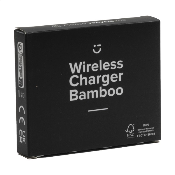 Bamboo Wireless Charger 15W chargeur sans fil - Noir
