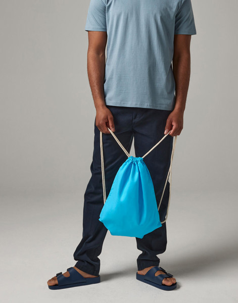 Cotton Gymsac - Pastel Mint / White / ONE SIZE