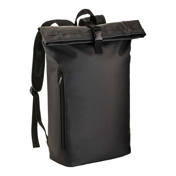 Pu Laptop Backpack (15). - Black