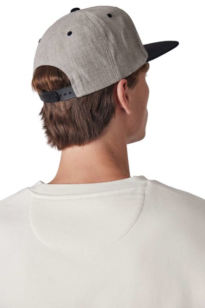 Flat Peak Cap - 6 Panels - White / White