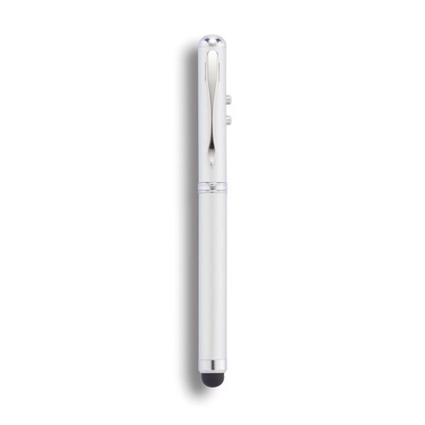 Xd Collection 4in1 pen stylus, torch, laser - Silver