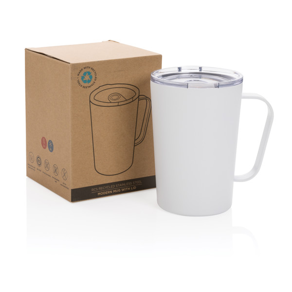 Xd Collection vakuumska skodelica 420 ml, reciklirano jeklo - Bela