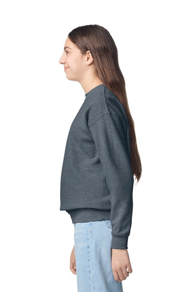 Pulover s okruglim izrezom Heavy Blend™ za mlade - Bijela / XL