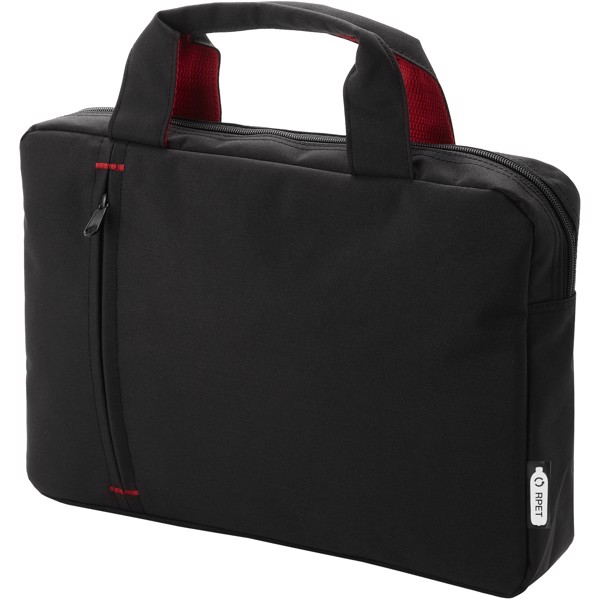 Detroit RPET conference bag 4L - Red / Solid Black