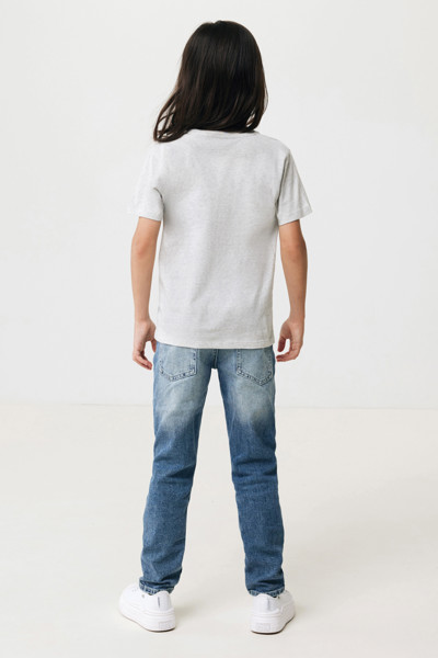 Dětské tričko IQONIQ Koli z recykl. bavlny - Light Heather Grey / 34