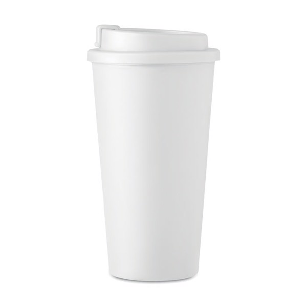 Double wall tumbler 450 ml Tuesday - White