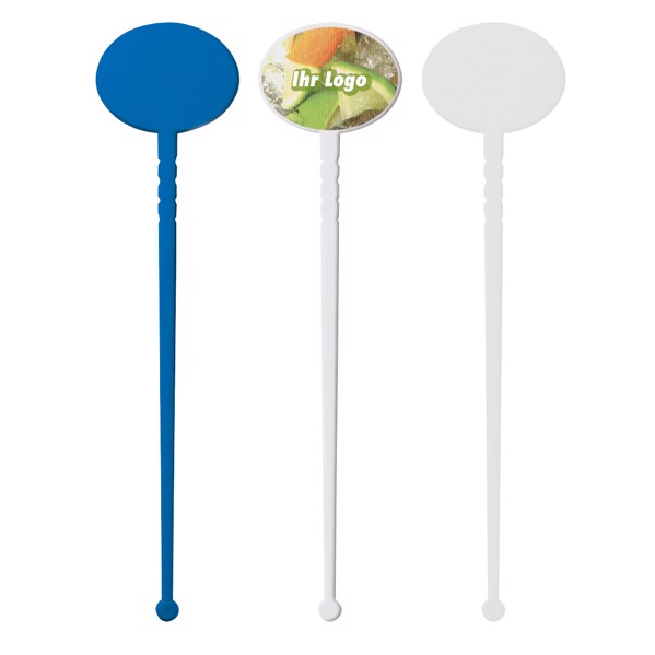 Cocktail-Rührstab "Oval" - Weiss