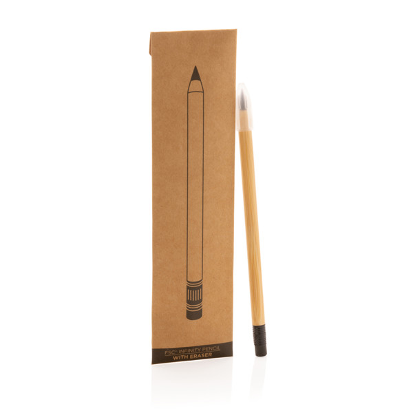 FSC® bamboo infinity pencil with eraser