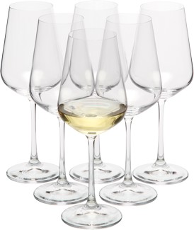 MORETON 6er Set Bohemia Crystal Weißweingläser