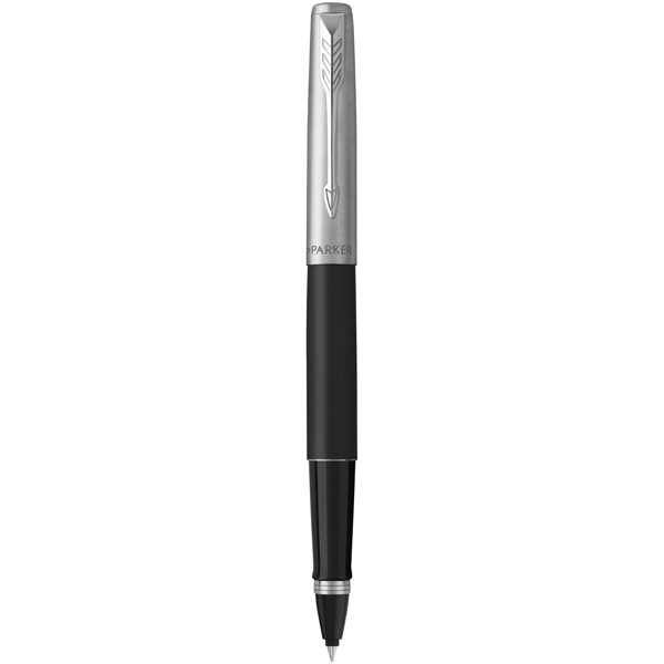 Jotter stainless steel rollerbal pen - Stainless steel / Solid black