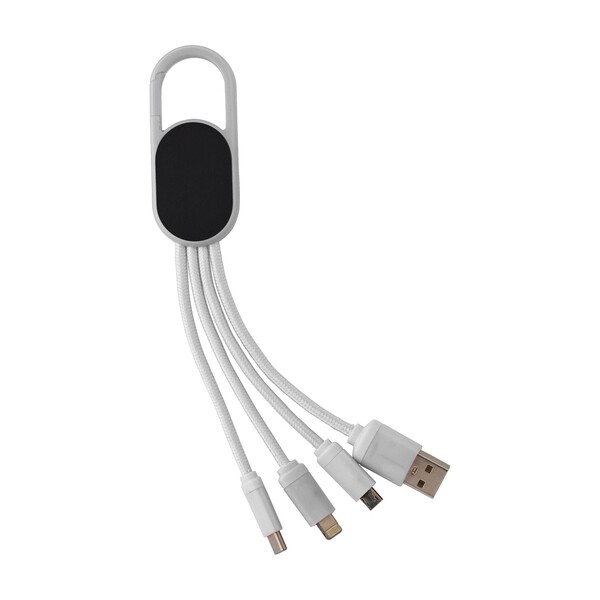 Câble de charge Idris | 4-en-1 - blanc