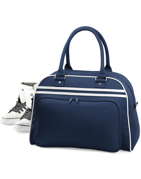 Retro Bowling Bag - Black / White / ONE SIZE