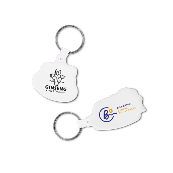 THEMED RIGID KEY-RING - AMBULANCE / Blanc