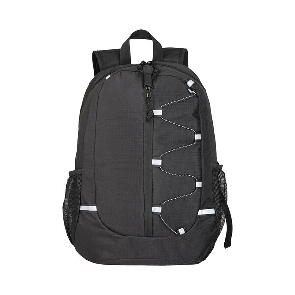 Laptop Backpack (15") In Polyester Ripstop - Black