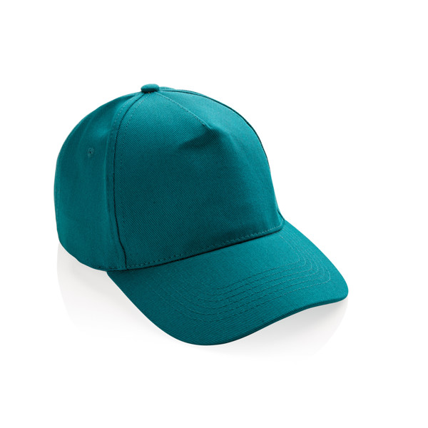 5 dielna šiltovka Impact z 280g recyklovanej bavlny AWARE™ - Verdigris