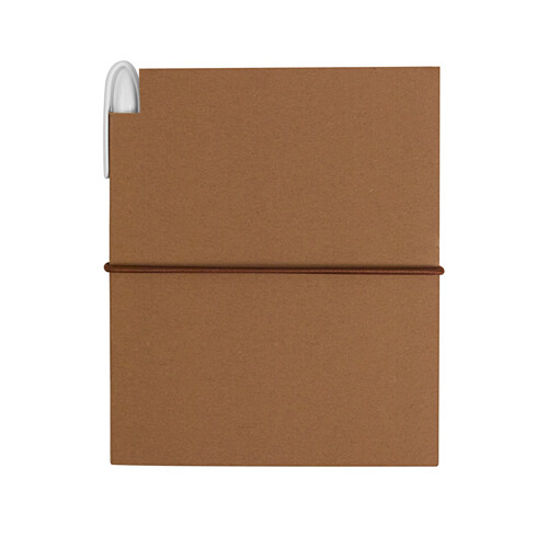 Set porte-bloc/stylo A6 - marron