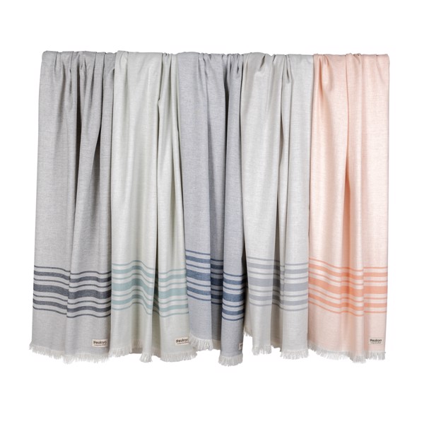 Serviette Hammam Ukiyo Yumiko AWARE™ Made in Europe - Bleu Marine