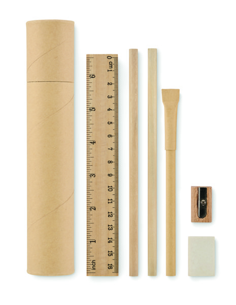 Set d'écriture tube en papier Meju