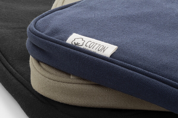 Sacoche ordinateur portable en toile recylcée Rebyss Comp - Bleu Foncé