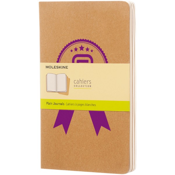 Moleskine Cahier Journal L - plain - Kraft Brown