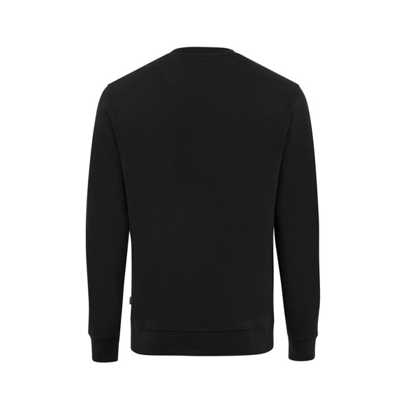Sweater à col rond en coton recyclé Iqoniq Zion - Noir / L
