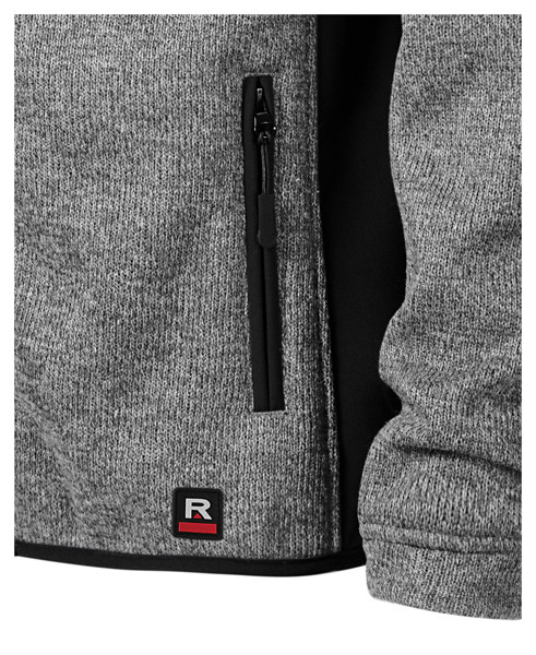 Softshellová Bunda Pánská Rimeck® Casual - Knit Light Gray / 3XL