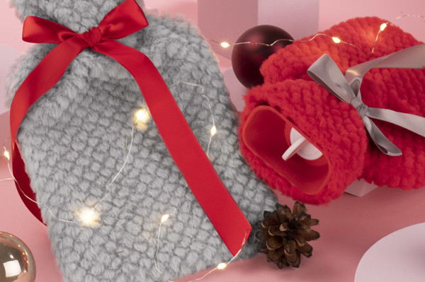 Hot water bottle LIDO - red