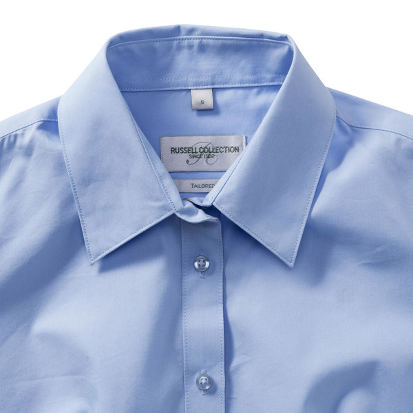 Ladies' Tailored Coolmax® Shirt - White / 4XL